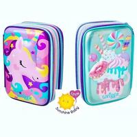 smiggle pencil case 3 layer
