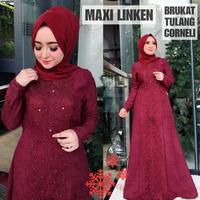 Jual Gamis Brukat Maroon Model Desain Terbaru Harga December 2021