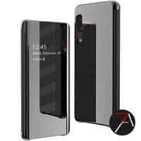 Huawei Y7 Pro Y7Pro 2019 Flip Clear View Motif Standing Mirror Cover