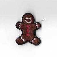 Snapback Patch Emoticon Ginger Bread Uk. 3cm x 3cm