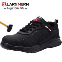 larnmern mens steel toe work shoes