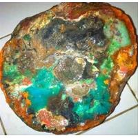 batu akik bongkahan pancawarna blues