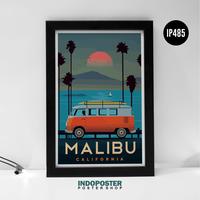 Poster VW Volkswagen Camper Combi Malibu