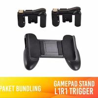 Paket Hemat Bundling 3in1 Gamepad Game Pad L1R1 PUBG Free Fire