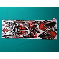 Striping Motor Vixion NVL FZ150i Hitam Merah