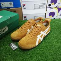 asics brown suede