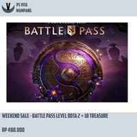 Weekend sale - Battle Pass level Dota 2 + treasure 18