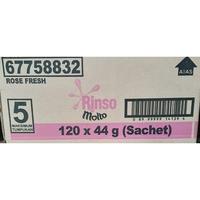 DETERGENT BUBUK RINSO MOLTO KEMASAN SACHET (120 x 44 GR) - 1 DUS