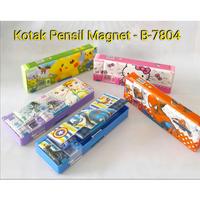 Grosir Tempat Pensil 3 Magnet 3 Bukaan / Kotak Pensil B-7804