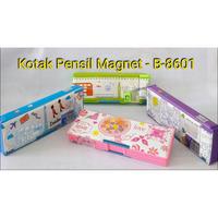 Grosir Tempat Pensil 3 Magnet 3 Bukaan / Kotak Pensil B-8601