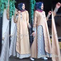 AISWA DRESS Balotelly Gamis Terbaru Dan Simple Model Kekinian Elegant