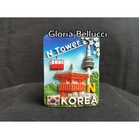 souvenir seoul tower magnet kulkas menara seoul korea selatan