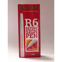Faster R6 Refine Sign Pen isi 12 pcs-Black