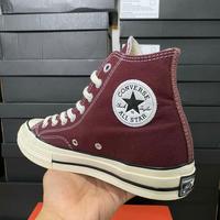converse leather maroon