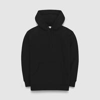 black hoodie zip up