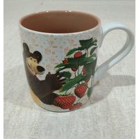 MUG MASHA AND THE BEAR ORIGINAL UKURAN 7.5x8.5cm (DxT) WARNA COKLAT