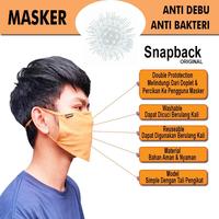 Masker Mulut Model Korea Masker Motor Kain Anti Debu kuman Snapback