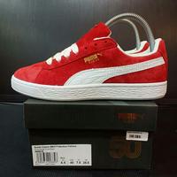 puma suede trainers red