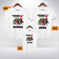 kaos ulang tahun couple gambar Avengers bisa request nama anak