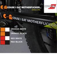 sticker sepeda packman caouse i eat cutting