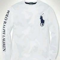 white polo sweatshirt