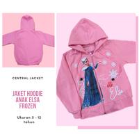 Jaket Sweater Anak Frozen Elsa - Sweater Hoodie Anak Princess Disney Perempuan Fashion