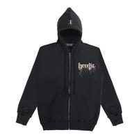black hoodie zip up