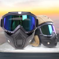 Taff SPORT Kacamata Goggles Mask Motor Retro Anti Glare Wind Proof