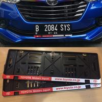 rumah tempat pelat nomor TOYOTA