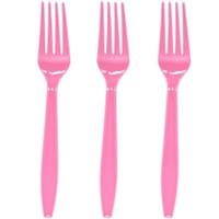Garpu/Candy Pink Plastic (24 Ct) - Perlengkapan Ulang Tahun