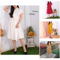 midi dress/dres busui/dres fit XL/baju kantor/baju pesta/kondangan