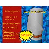 Kain Keras Interlining Lem Tipis 15 F Grosir