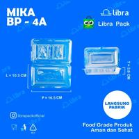 100 pcs - Mika tempat makan bening 4 A / Bahan tebal / Murah - Libra