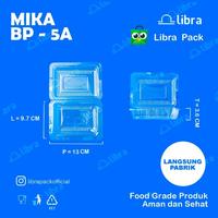 100 Pcs - Mika 5 A / Tempat makan bening / mika kue / Murah / Libra
