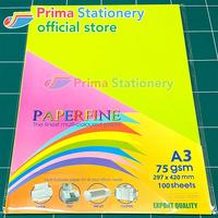 Kertas HVS A3 Paperfine Isi 100 lbr Warna Cyber