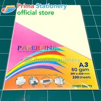 Kertas HVS A3 Paperfine Isi 100 Lbr Warna Muda