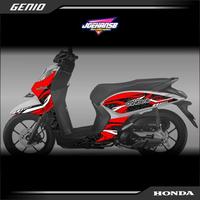 Striping motor HONDA GENIO - Stiker Genio Variasi - Grafis 201 Motorcycle