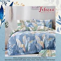 Sprei Katun Motif Felicia 2, 100x200, Seprai Anekart CVC S20