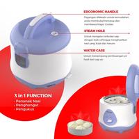 Gambar Maspion Rice Cooker Mini EX-0618 0.8 Liter / Magic Com Penanak Nasi dari BYBUDDIES undefined 3 Tokopedia