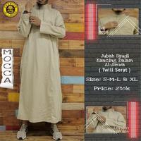 Gambar Gamis Jubah Pria Saudi Twill Serat Polos Al-Amwa dari Risalah Muslim Store undefined 2 Tokopedia