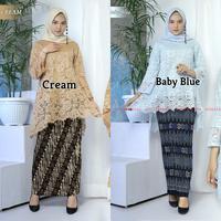 Gambar FS09 Setelan Kebaya Brukat Rinjani Jumbo/Kebaya Modern/Kebaya Wisuda dari Kebaya Brokat Modern undefined 5 Tokopedia