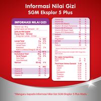 Gambar SGM Eksplor 5 Plus Susu Pertumbuhan usia 5-12 Thn Coklat 900g dari Peralatan Rumah Kita undefined 4 Tokopedia