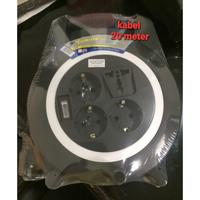 Gambar TERMINAL KABEL ROLL STOP KONTAK 3 KABEL 20 METER dari SumberCahaya89 undefined 1 Tokopedia