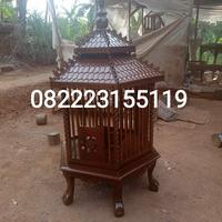 Gambar sangkar ayam bekisar kayu jati dari DAV FURNITURE undefined 1 Tokopedia