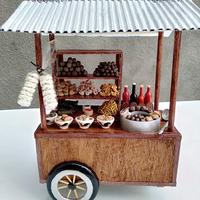 Gambar miniature gerobak bakso komplit/bakso/pangsit/siomay/lontong/mie/tahu dari clayopatra undefined 2 Tokopedia