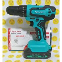 Gambar Bor Baterai NRT PRO DC340 +Accecoris Cordless Impact Drill 20V dari rejoteknik undefined 3 Tokopedia