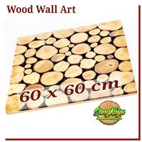 Gambar Wood Wall Art 60 x 60 Cm hiasan dinding kayu home dekorasi kayu dari CV. Sangkayu undefined 1 Tokopedia