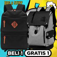 Gambar BELI 1 UNIVERSAL TAS RANSEL SEKOLAH ANAK+GRATIS 1 THRONE WARNA ACAK - Merah dari Bag&Stuff undefined 1 Tokopedia