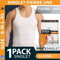 Gambar Kaos Singlet Pria PUTIH PIERRE UNO - S dari Kalos Underwear undefined 1 Tokopedia