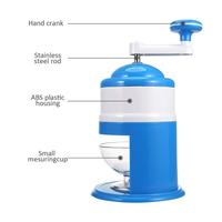 Gambar ice crusher / Serutan batu Es Manual Portable alat serut putar tangan dari emasbiru undefined 3 Tokopedia